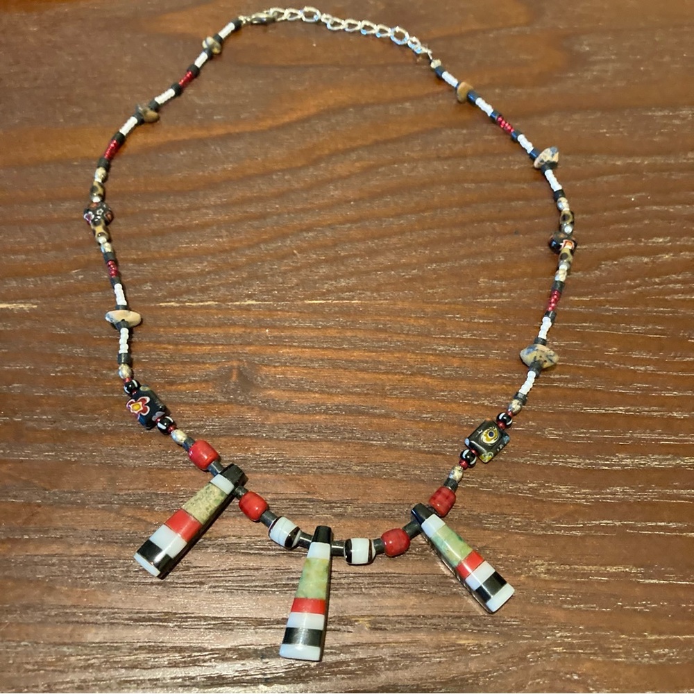 Vintage Native American Aztec Indian Necklace